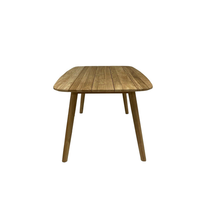 Buitentafel Lugano Teakhout Naturel hout 100x180 cm-Tuinmeubels-Livingfurn