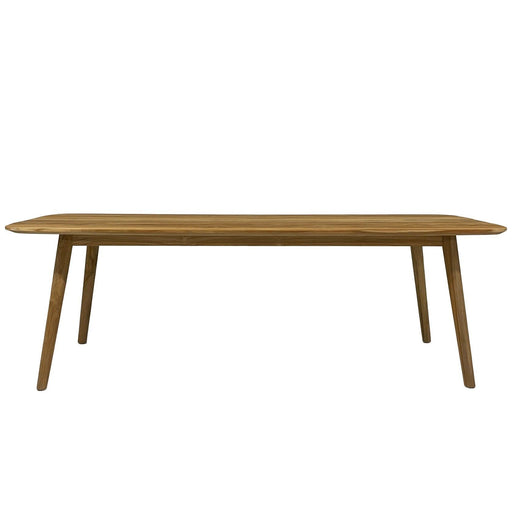 Buitentafel Lugano Teakhout Naturel hout 100x240 cm-Tuinmeubels-Livingfurn