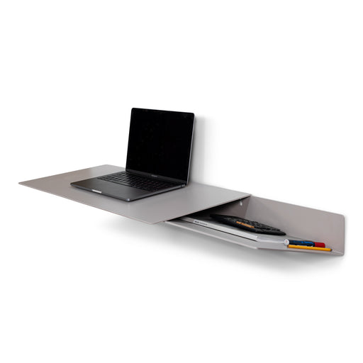Bureau DRIFT Staal Silky Taupe 100x35x10.5cm Spinder Design-Bureaus-Spinder