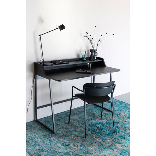 Bureau Giorgio Eikenfineer Zwart 120x60 cm-Bureaus-Creating Home