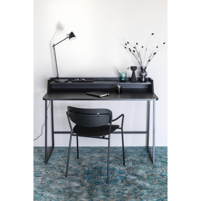 Bureau Giorgio Eikenfineer Zwart 120x60 cm-Bureaus-Creating Home