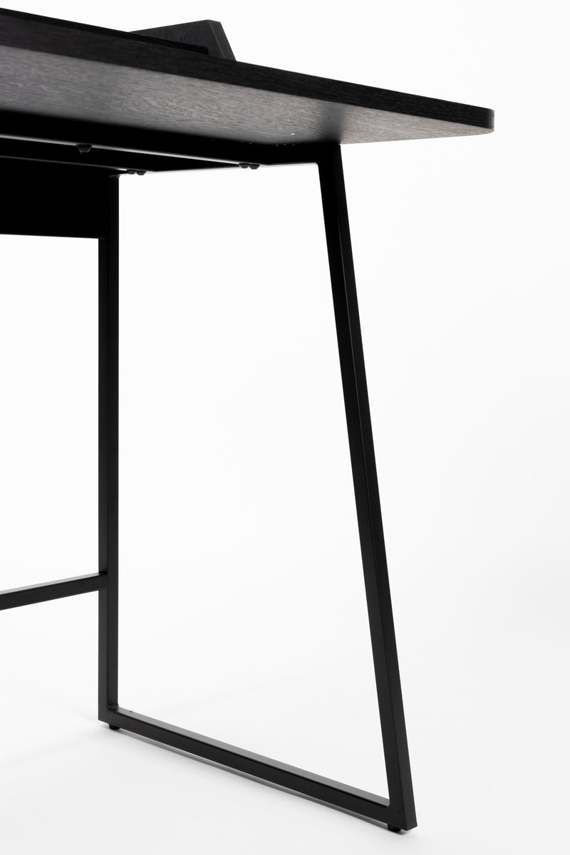 Bureau Giorgio Eikenfineer Zwart 120x60 cm-Bureaus-Creating Home