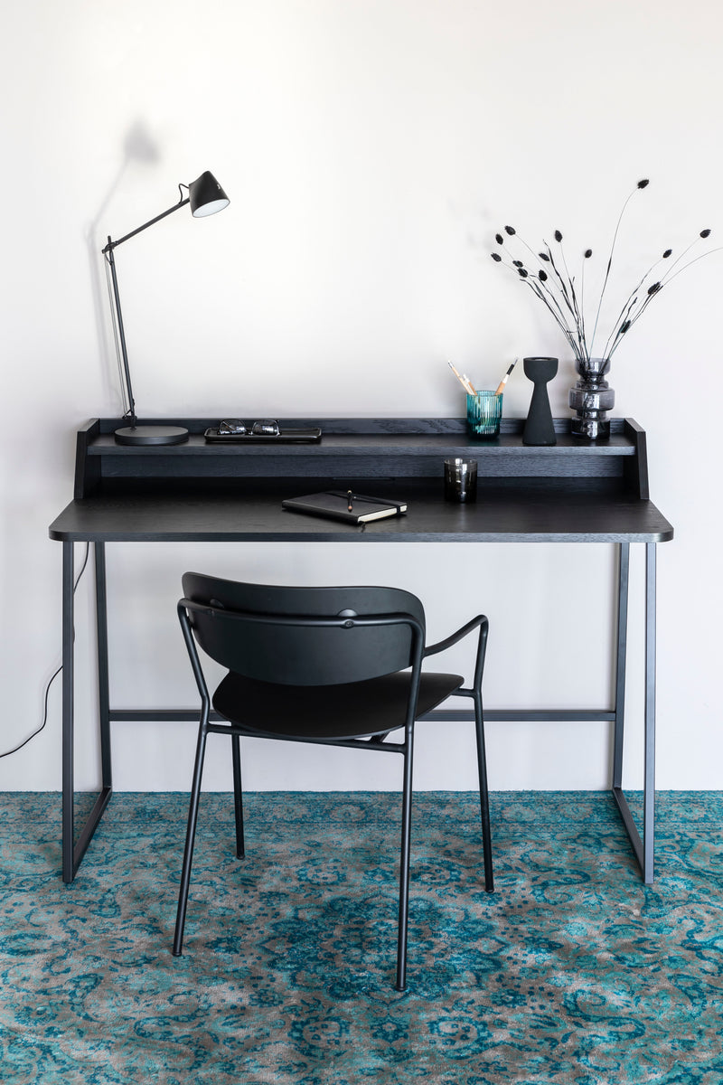 Bureau Giorgio Eikenfineer Zwart 120x60 cm-Bureaus-Creating Home