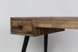Bureau Leo Teak Hout Zwart 113x55.5 cm-Bureaus-Creating Home