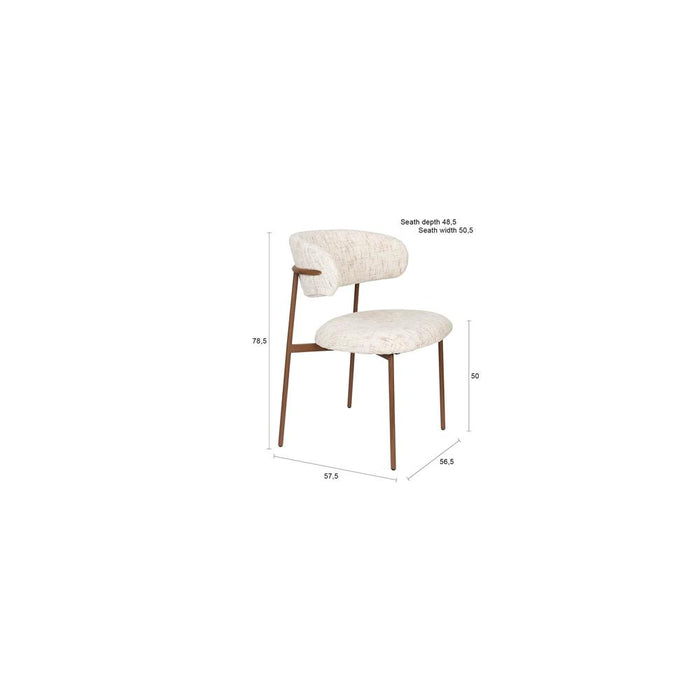 Chair Claes Off-White-Eetkamerstoelen-Creating Home