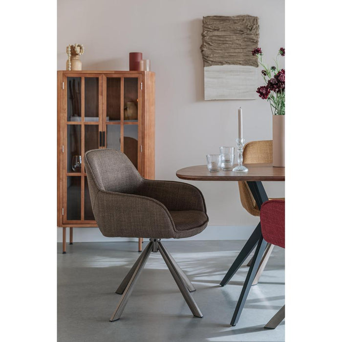 Chair Toye | Brown | Draaibaar-Eetkamerstoelen-Creating Home