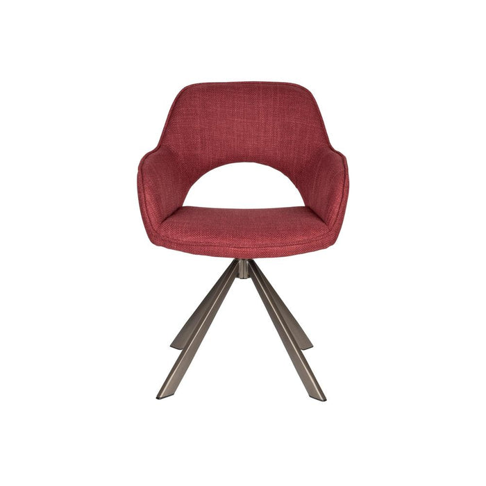 Chair Toye | Rood | Draaibaar-Eetkamerstoelen-Creating Home
