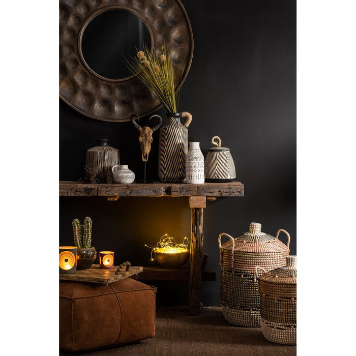 Consoletafel Brut Gerecycled Hout Bruin 150x35x75 cm-Consoletafels-J-Line