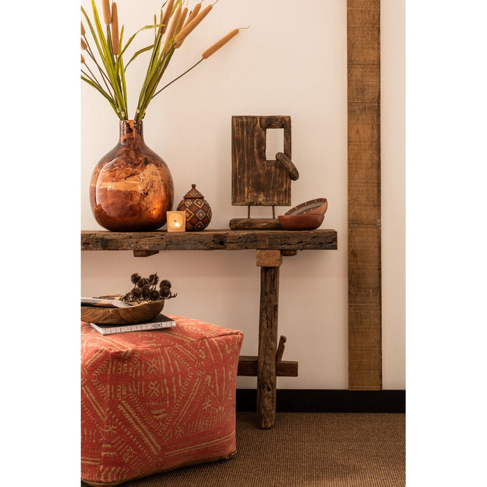 Consoletafel Brut Gerecycled Hout Bruin 150x35x75 cm-Consoletafels-J-Line