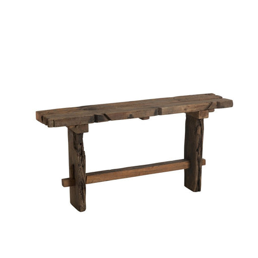 Consoletafel Brut Gerecycled Hout Bruin 150x35x75 cm-Consoletafels-J-Line