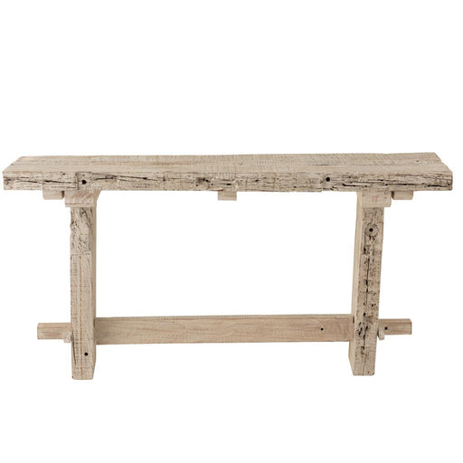 Consoletafel Brut Gerecycled Hout Wit 150x37x77 cm-Consoletafels-J-Line