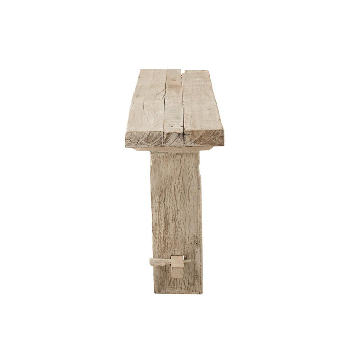 Consoletafel Brut Gerecycled Hout Wit 150x37x77 cm-Consoletafels-J-Line