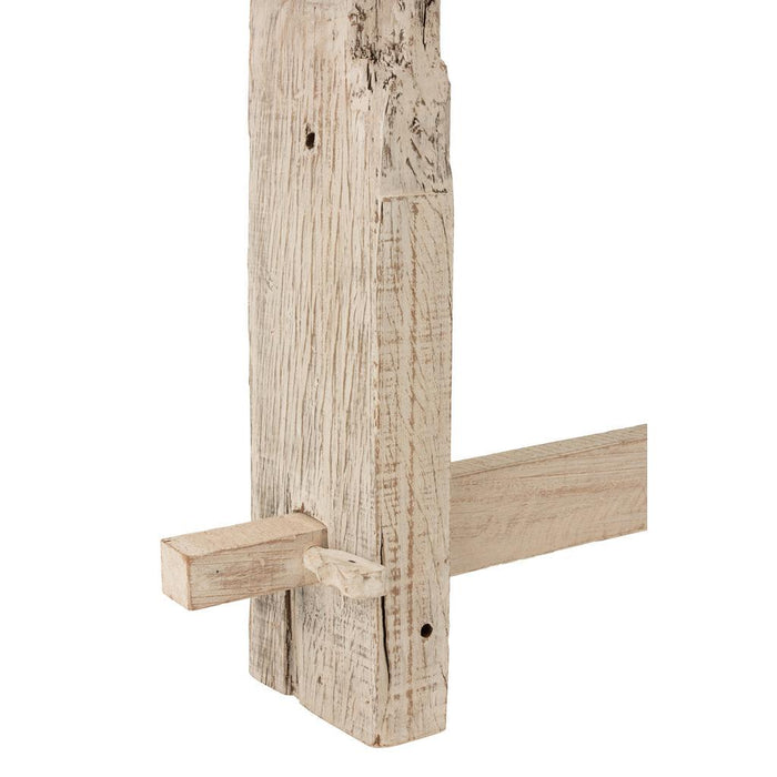 Consoletafel Brut Gerecycled Hout Wit 150x37x77 cm-Consoletafels-J-Line