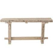 Consoletafel Brut Gerecycled Hout Wit 150x37x77 cm-Consoletafels-J-Line