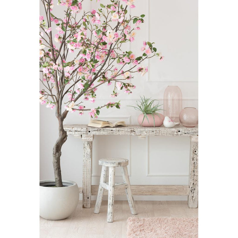 Consoletafel Brut Gerecycled Hout Wit 150x37x77 cm-Consoletafels-J-Line