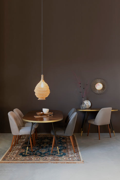 Consoletafel Denise Ash veneer Goud 41x121 cm-Consoletafels-Creating Home