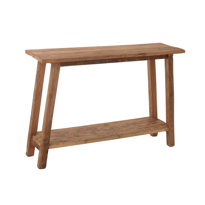 Consoletafel Gerecycled Hout Naturel 120x35x83 cm-Consoletafels-J-Line