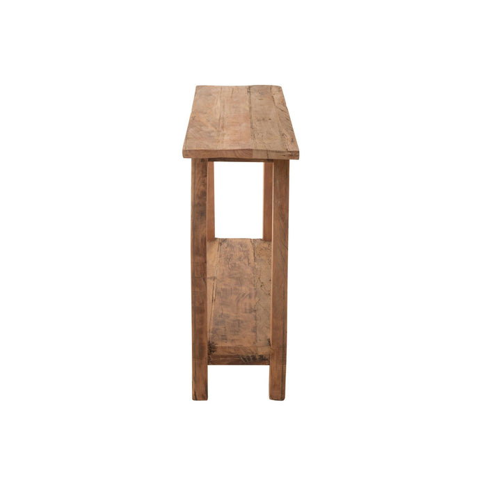 Consoletafel Gerecycled Hout Naturel 120x35x83 cm-Consoletafels-J-Line