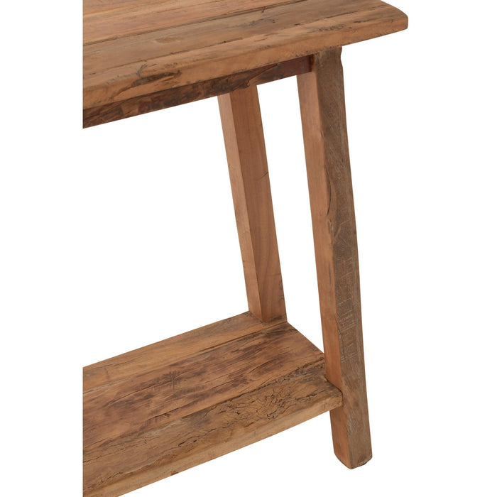 Consoletafel Gerecycled Hout Naturel 120x35x83 cm-Consoletafels-J-Line
