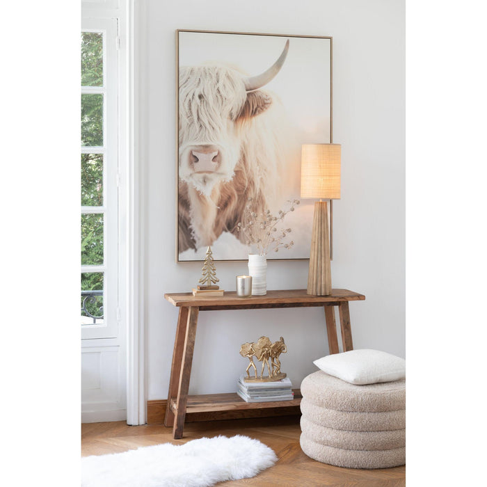 Consoletafel Gerecycled Hout Naturel 120x35x83 cm-Consoletafels-J-Line