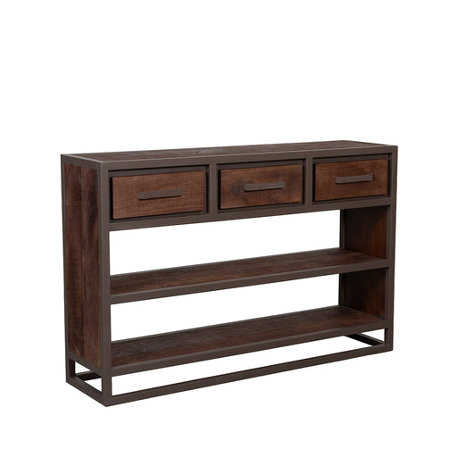 Consoletafel Peru Mangohout Espresso 30x115x75 cm-Consoletafels-LABEL51