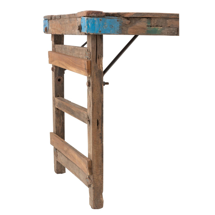 Consoletafel Verouderd Gerecycled Hout, ijzer Bruin-Consoletafels-J-Line