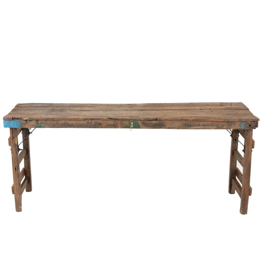 Consoletafel Verouderd Gerecycled Hout, ijzer Bruin-Consoletafels-J-Line