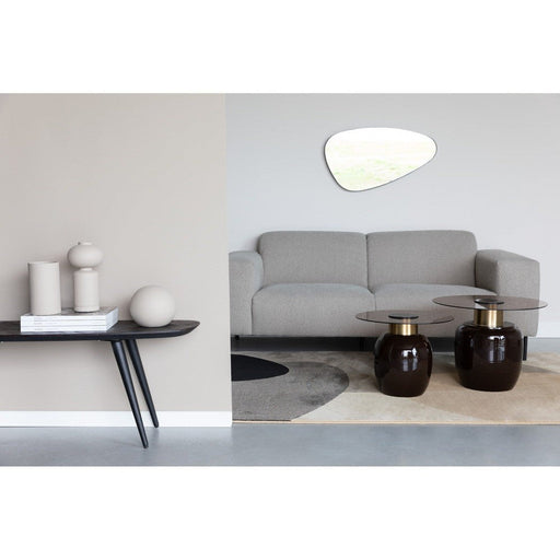 Consoletafel Webster Metaal, Teak Bruin 118x37 cm-Consoletafels-Creating Home