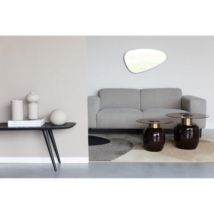 Consoletafel Webster Metaal, Teak Bruin 118x37 cm-Consoletafels-Creating Home
