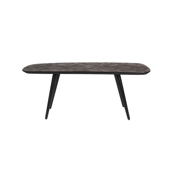 Consoletafel Webster Metaal, Teak Bruin 118x37 cm-Consoletafels-Creating Home