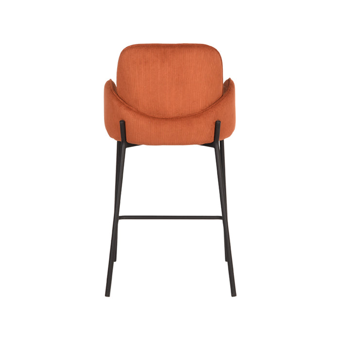 D-MAXX Barkruk Jari - Rust - Ribcord - Zithoogte 65-Barkrukken-LABEL51