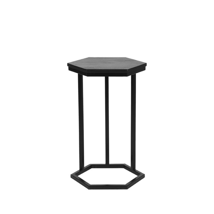 D-MAXX Bijzettafel Slide - Zwart - Mangohout-Bijzettafels-LABEL51