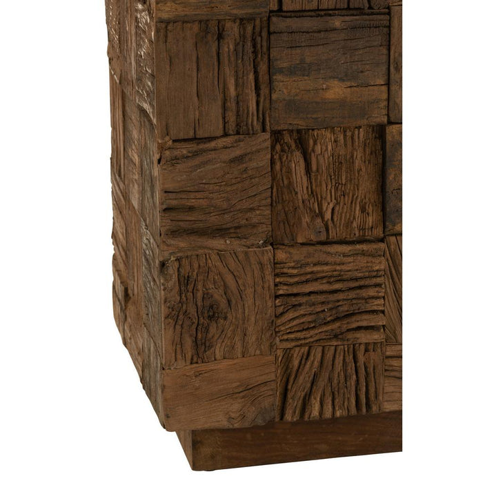 Decoratie Naturel Recycled hout L 30 cm 30x30x105 cm-Wanddecoratie-J-Line