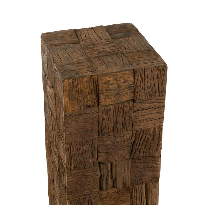 Decoratie Naturel Recycled hout L 30 cm 30x30x105 cm-Wanddecoratie-J-Line