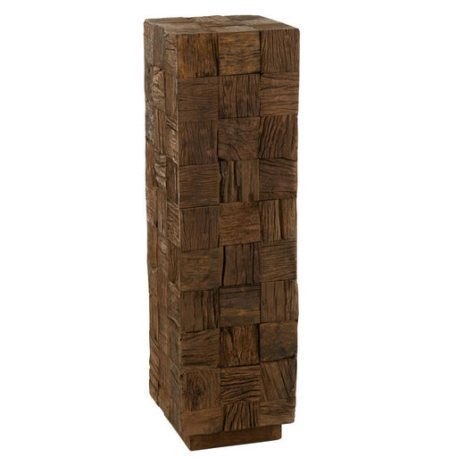 Decoratie Naturel Recycled hout L 30 cm 30x30x105 cm-Wanddecoratie-J-Line