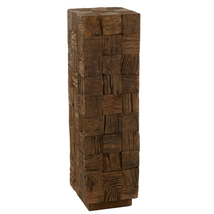 Decoratie Naturel Recycled hout L 30 cm 30x30x105 cm-Wanddecoratie-J-Line