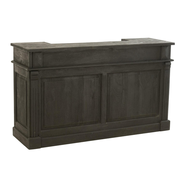 Decoratie Zwart Mangohout hout 55x180 cm-Woondecoratie-J-Line