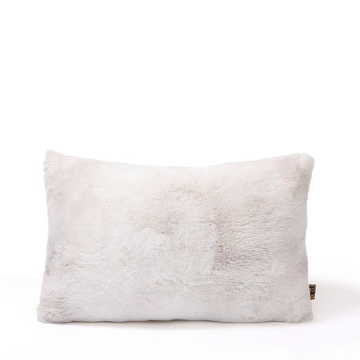Decoratief kussen Linde Offwhite Imitatiebont Sierkussen Rechthoekig-Decoratief kussen-PTMD