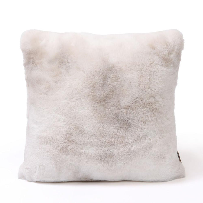 Decoratief kussen Linde Offwhite Imitatiebont Sierkussen Vierkant S-Decoratief kussen-PTMD