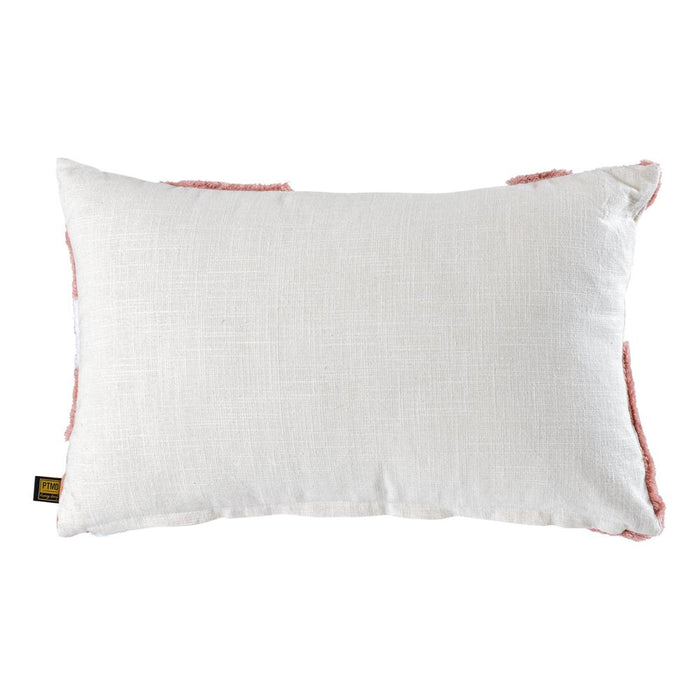Decoratief kussen Primuse Roze Rechthoekig Embroidery Flower Sierkussen-Decoratief kussen-PTMD