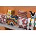 Decoratief kussen Primuse Roze Vierkant Embroidery Flower Sierkussen-Decoratief kussen-PTMD