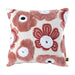 Decoratief kussen Primuse Roze Vierkant Embroidery Flower Sierkussen-Decoratief kussen-PTMD