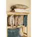 Decoratief kussen Senny Blauw Fluweel Sierkussen Ruffle Rim Vierkant L-Decoratief kussen-PTMD