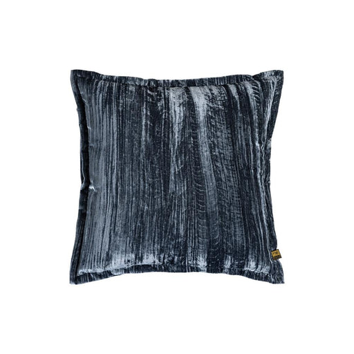 Decoratief kussen Senny Blauw Fluweel Sierkussen Ruffle Rim Vierkant L-Decoratief kussen-PTMD