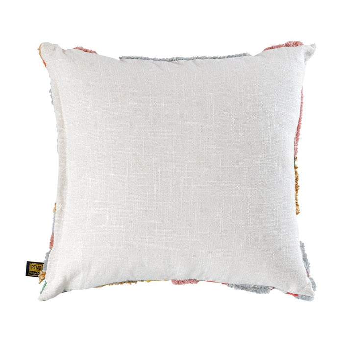 Decoratief kussen Sephora Roze Vierkant Embroidery Sierkussen met Lines-Decoratief kussen-PTMD