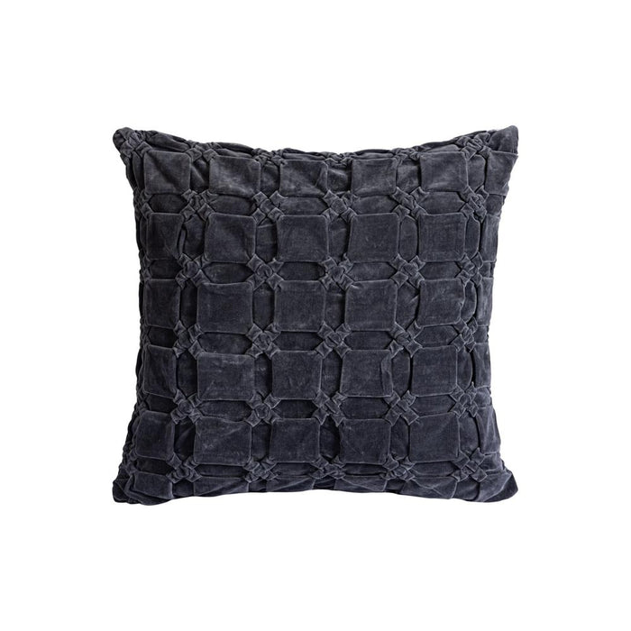 Decoratief kussen Sierkussen Nasim Dark Grijs Katoen Cusion Patroon Vierkant L-Decoratief kussen-PTMD