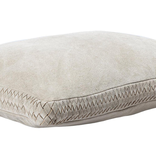 Decoratief kussen Suky Taupe Suède Leer Sierkussen Rechthoekig-Decoratief kussen-PTMD