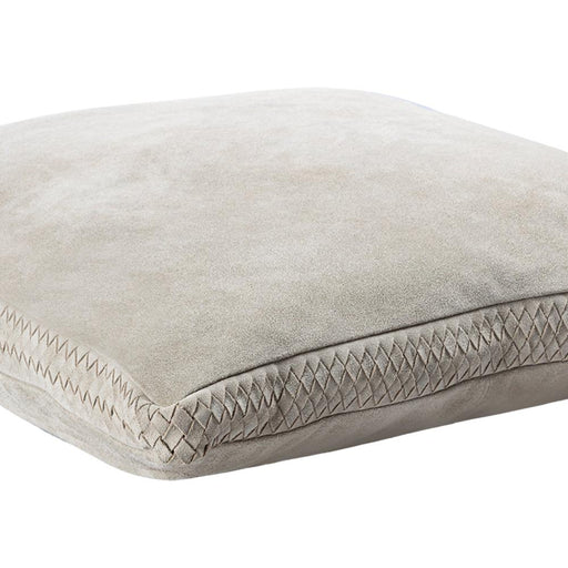 Decoratief kussen Suky Taupe Suède Leer Sierkussen Vierkant L-Decoratief kussen-PTMD