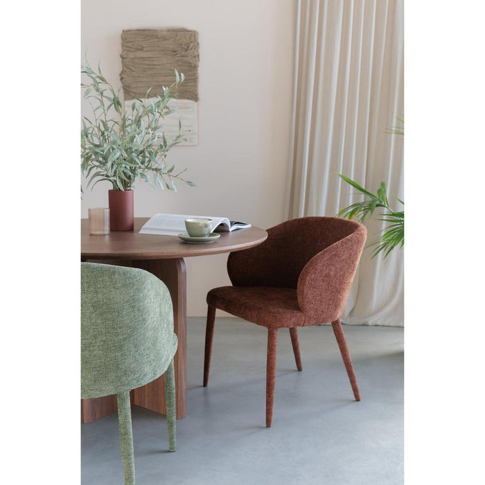 Dining Table Laurent Walnut 120x120x75-Eettafels-Creating Home