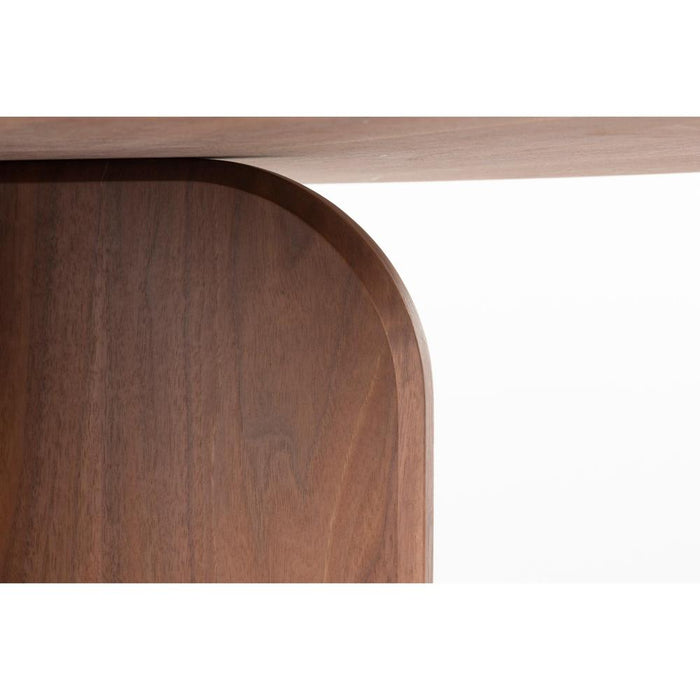 Dining Table Laurent Walnut 120x120x75-Eettafels-Creating Home